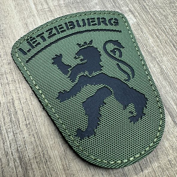 Badge Laser Cut Roude Leiw Army Green