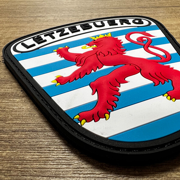 Badge PVC Luxembourg Roude Leiw