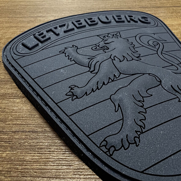 Badge PVC Luxembourg  All Black