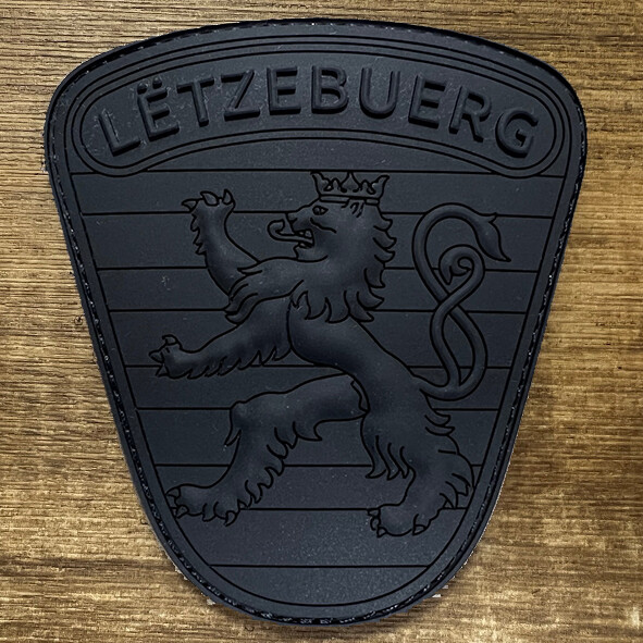 Badge PVC Luxembourg  All Black