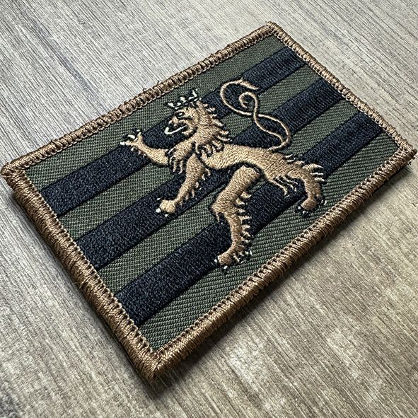Badge Roude Leiw Maron foncé Rectangle
