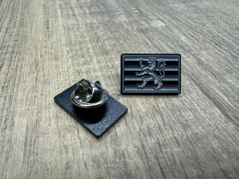 Pins Roude leiw Grey Rectangle