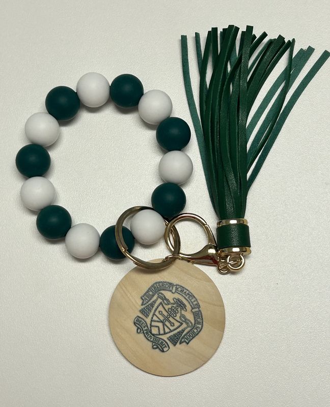 Silicone Bead Key Ring