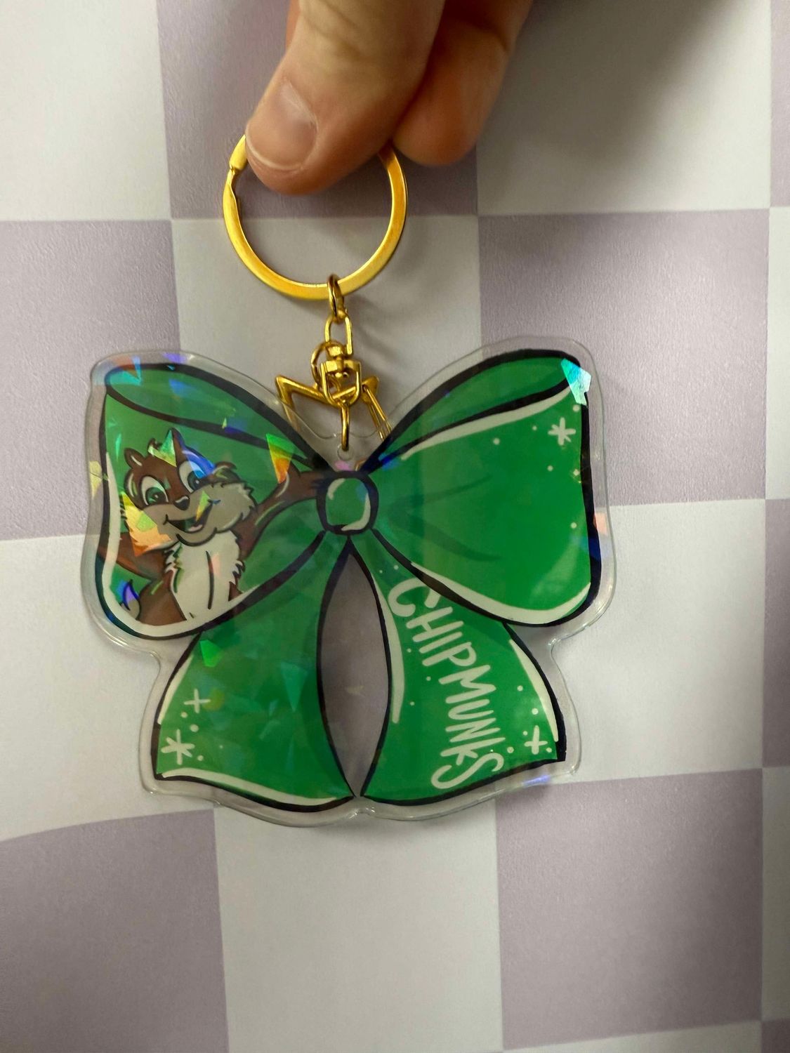 Shimmer Bow Keychain