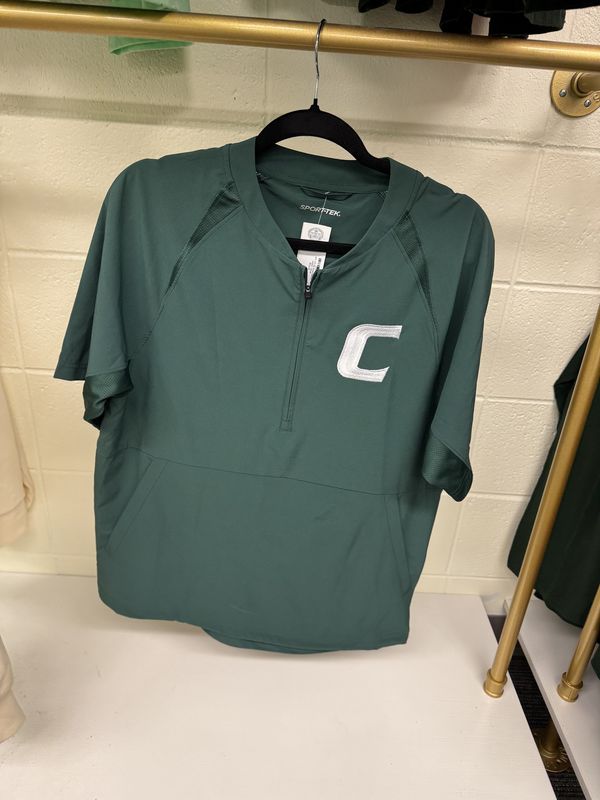 Men's 1/2 Zip Short Sleeve Jacket- Green