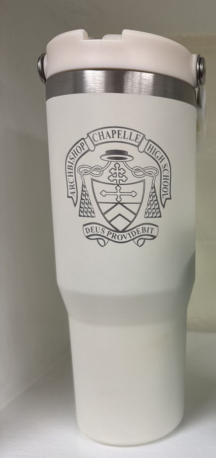 30 Oz Metal Fold Down Straw Tumbler