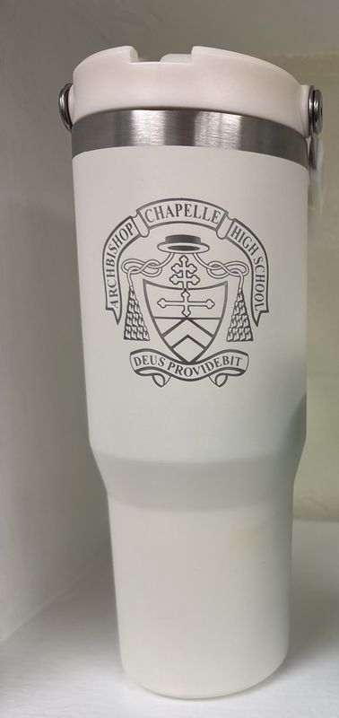 30 Oz Metal Fold Down Straw Tumbler