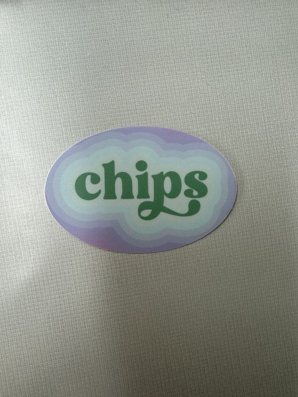 Oval Chips Sticker
