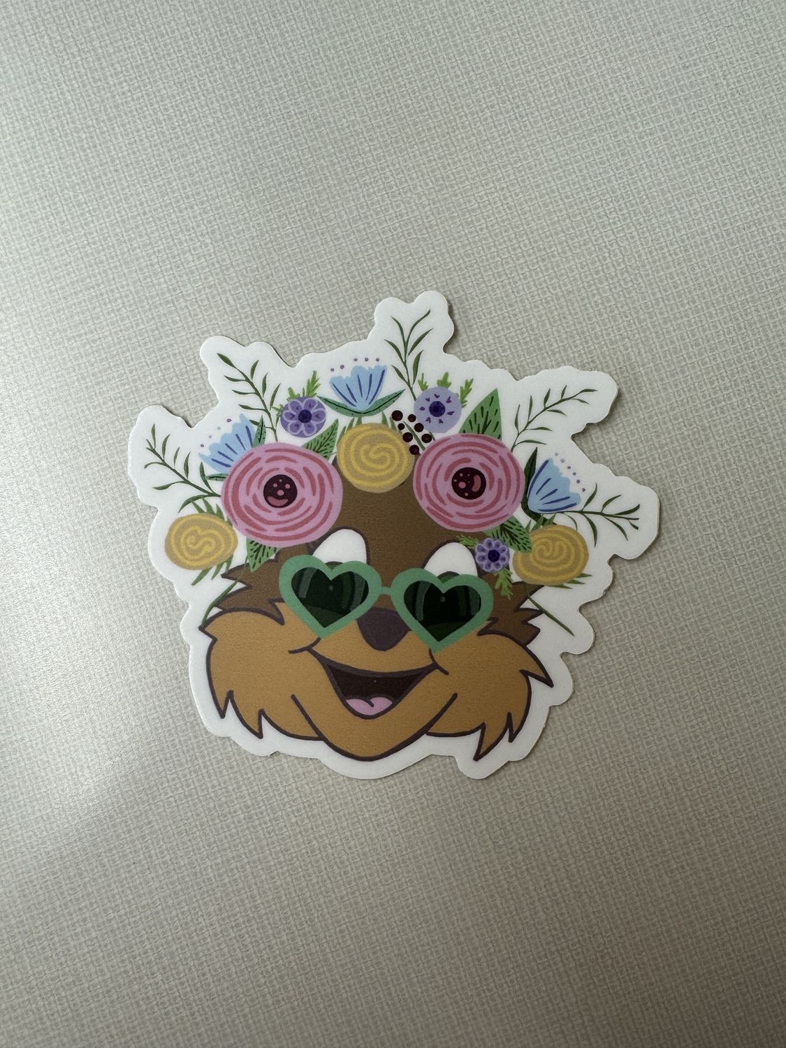 Floral Chippy Sticker