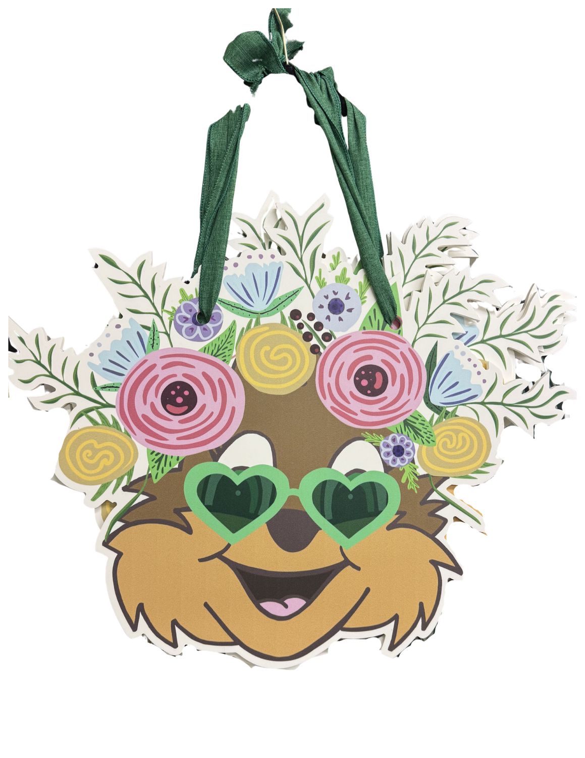 Floral Chippy Door Hanger