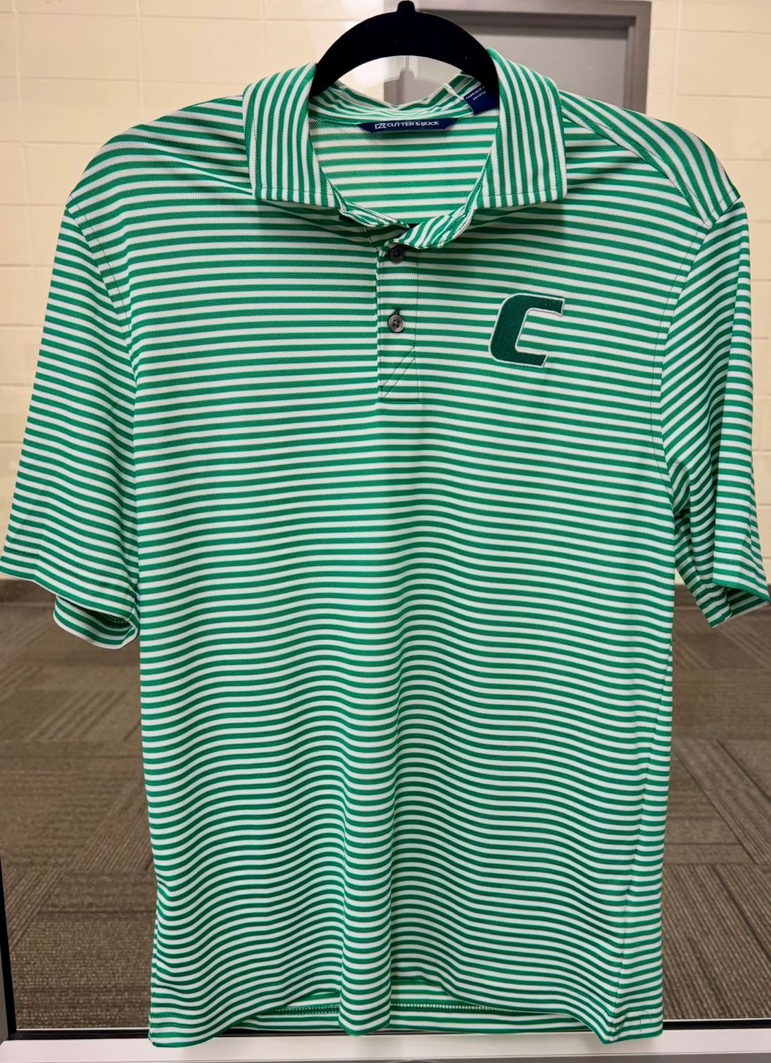Men's Striped Pique Polo