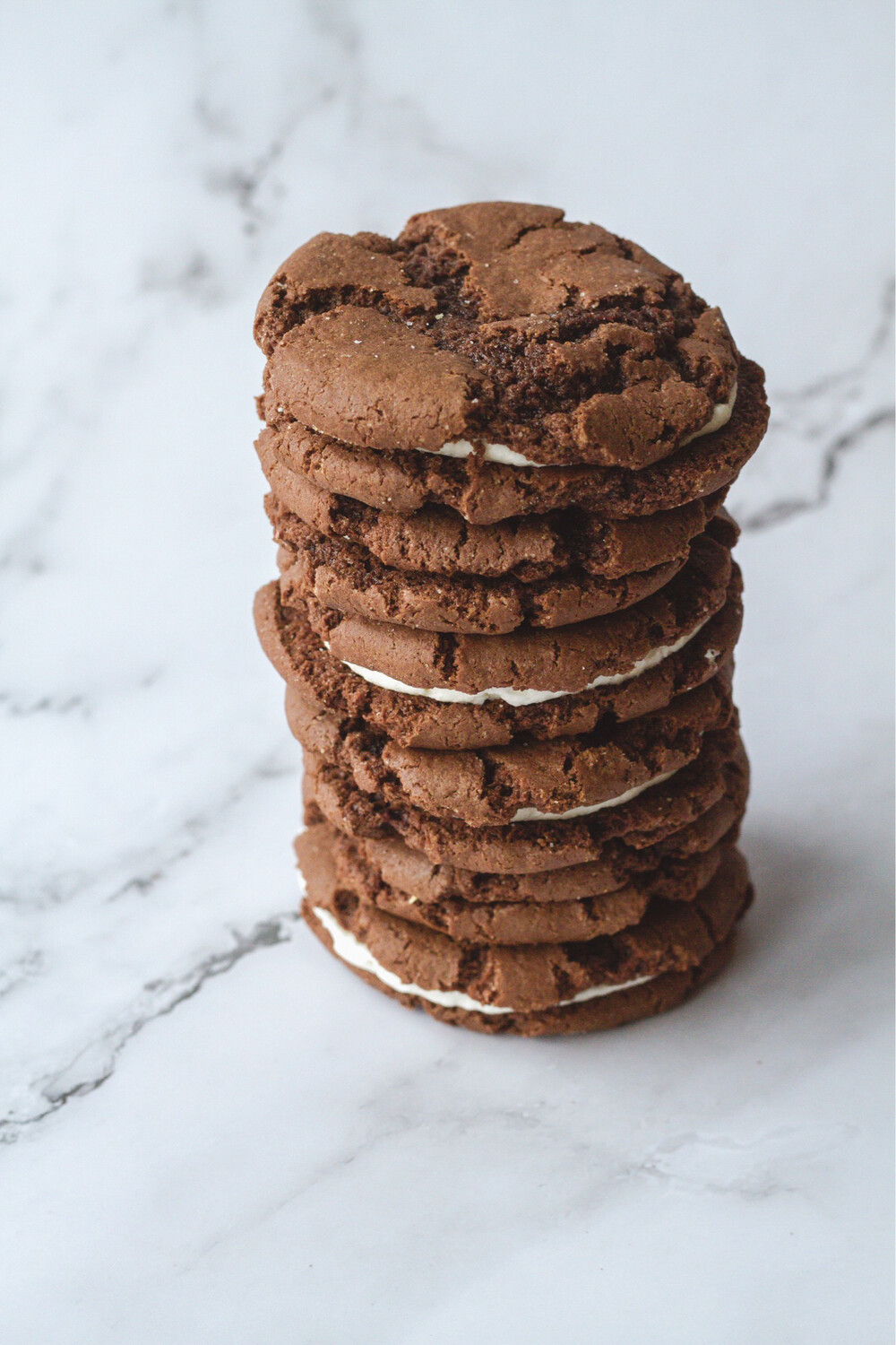 Homemade Oreo Sandwich Cookies