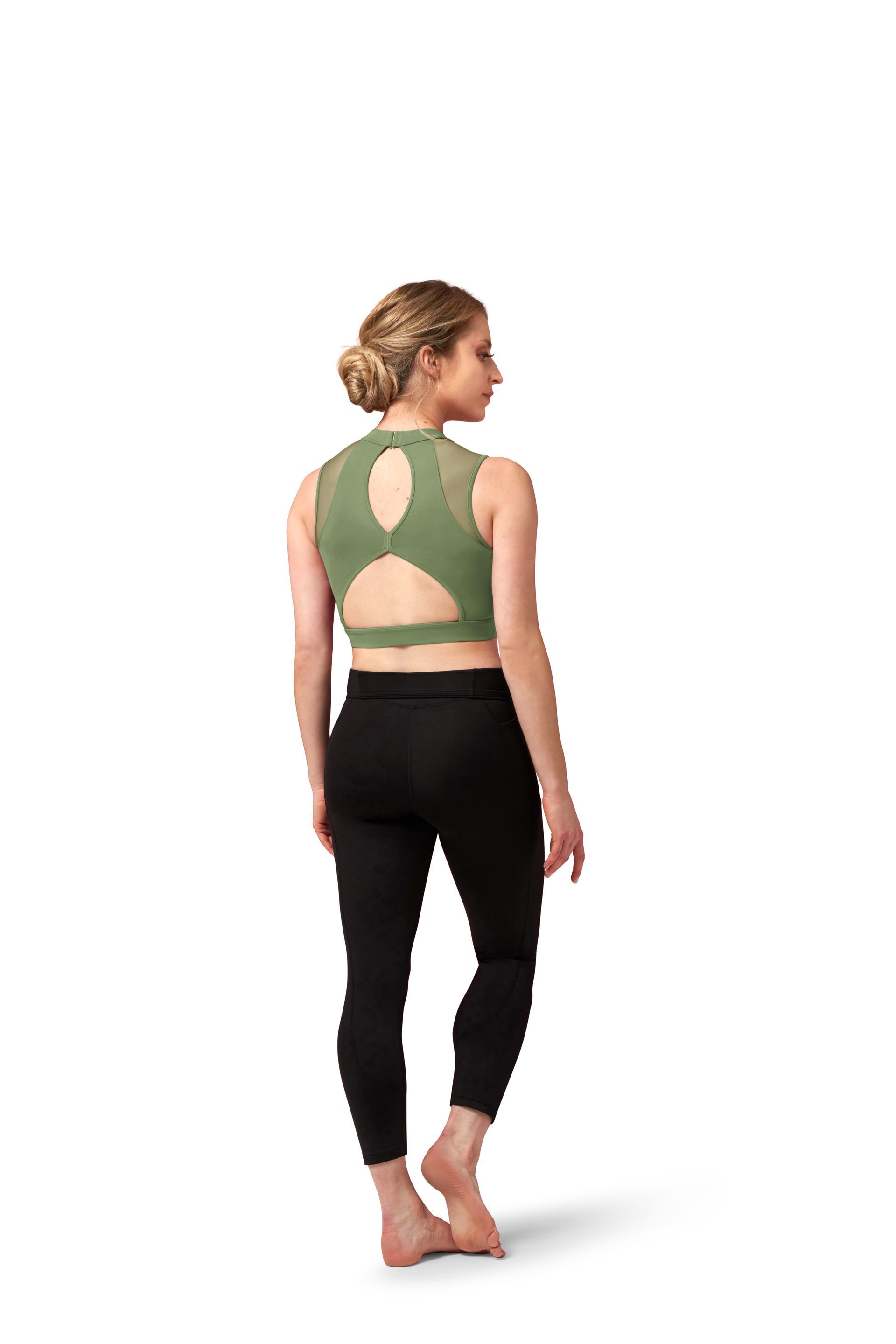 Sage green crop top