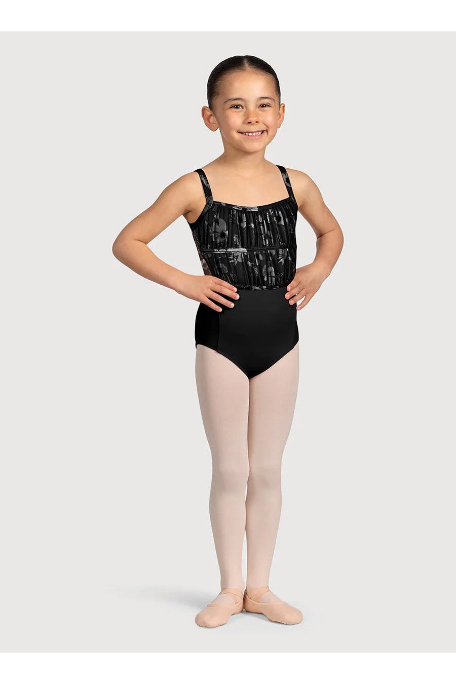 Brooke Petal Scoop Neck Mesh Back Leotard - Child