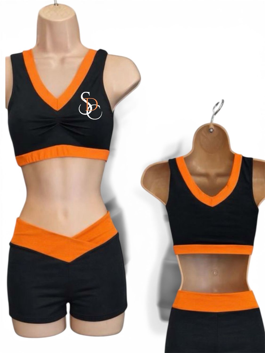 Savannah Black/Orange shorts