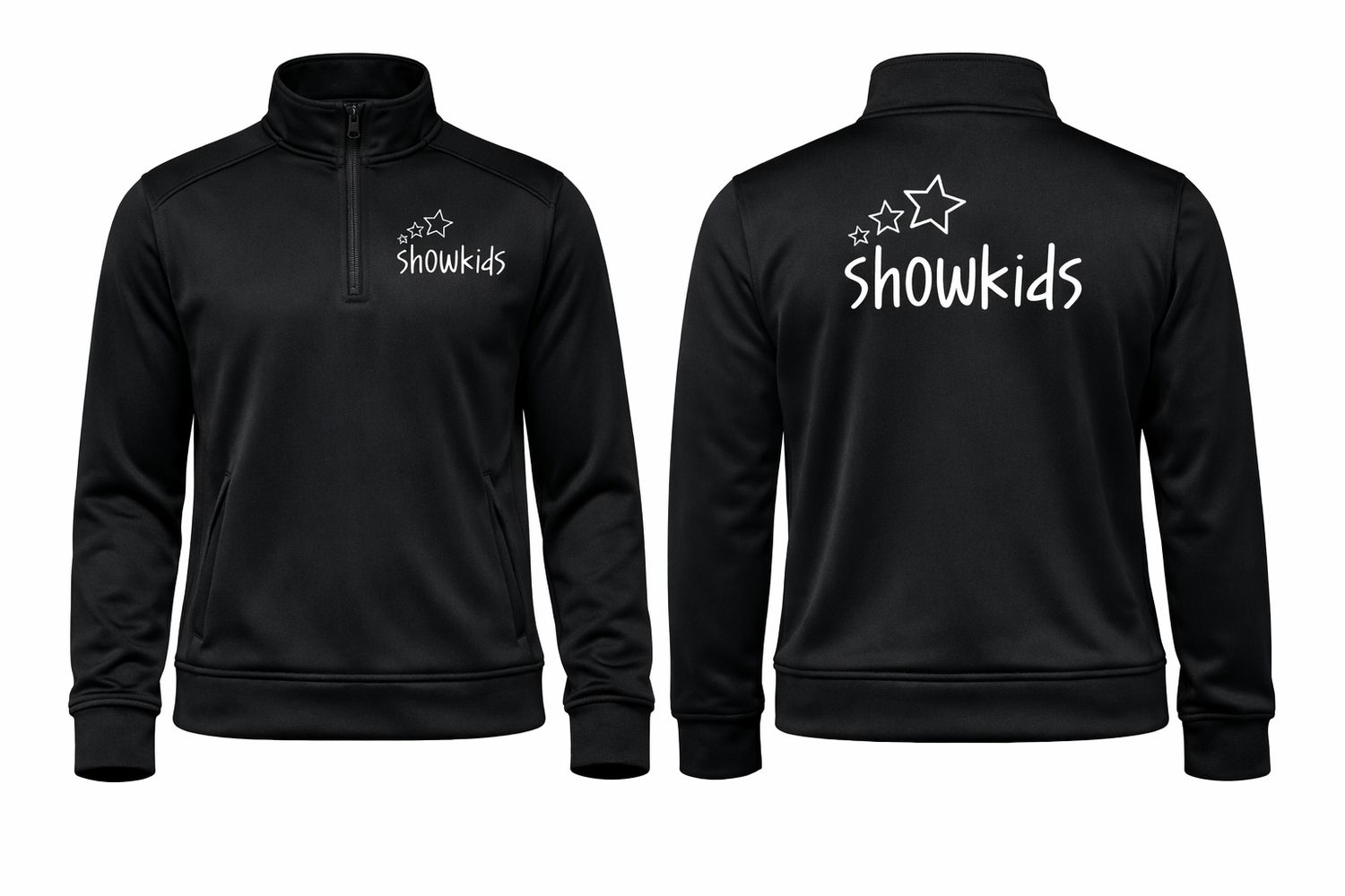 Showkids quarter zip full length jacket
