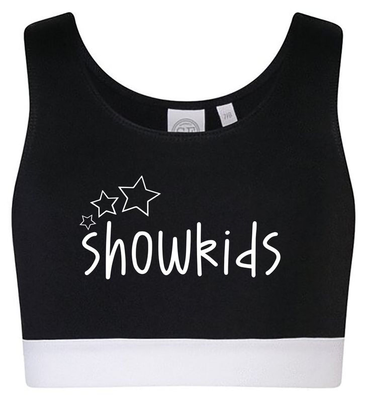 Showkids black/white crop top Showkids black/white crop top