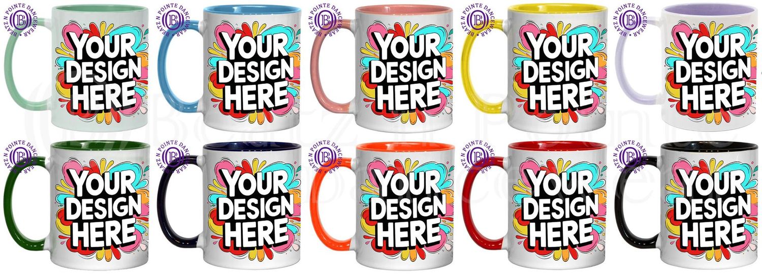 Coloured inner & handle mug