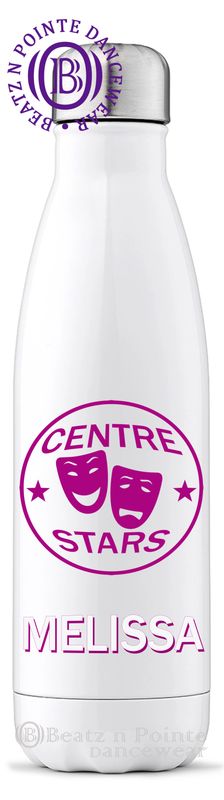 Centre Stars stainless steel skittle bottle