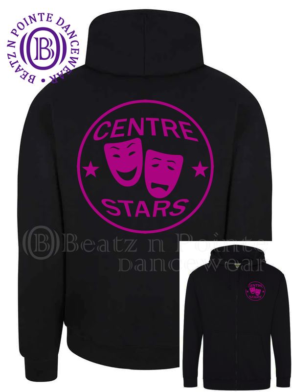 Centre Stars zip hoodie