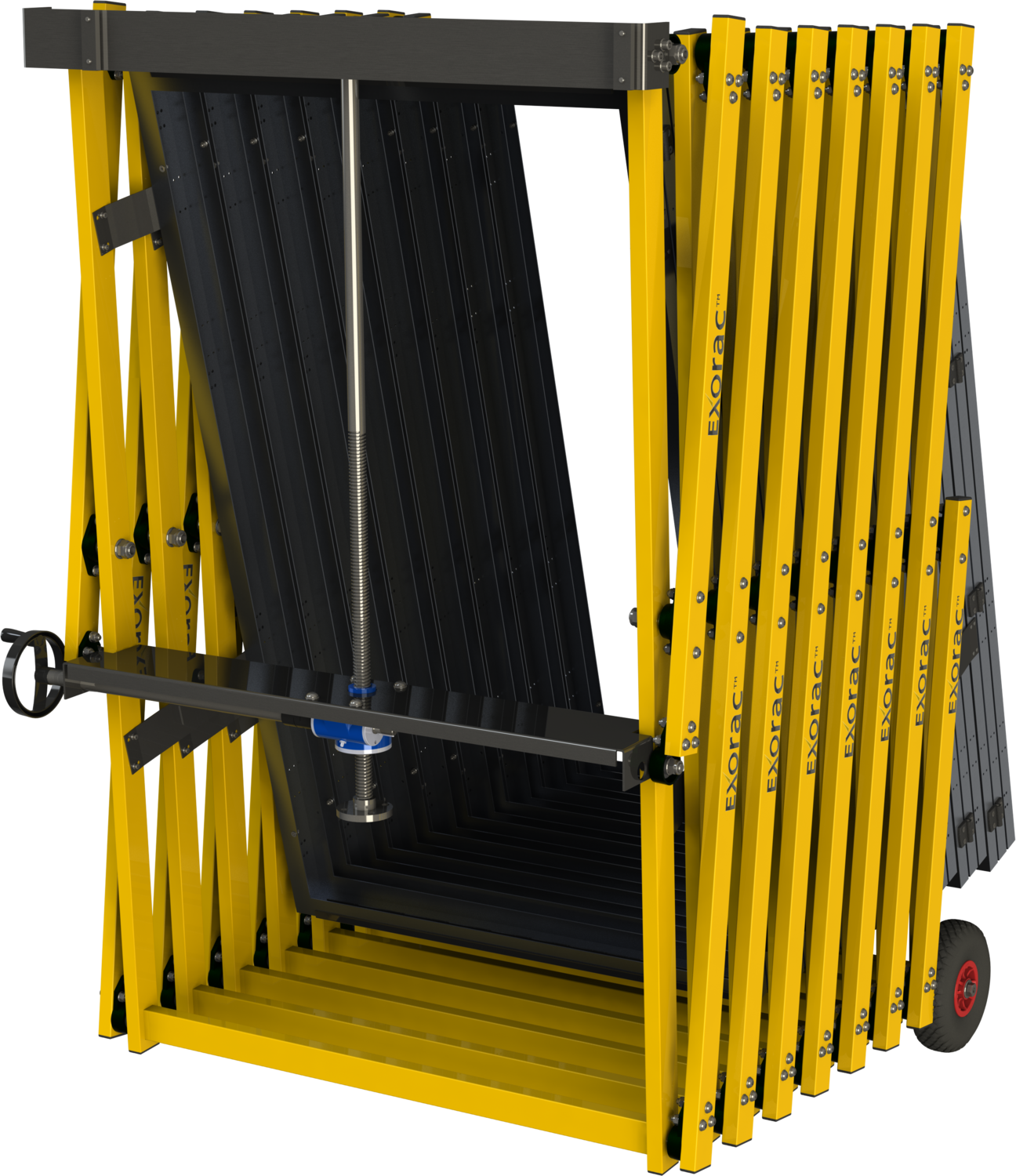 TRYPTIC 8 expandable/retractable solar array with a capacity of 24 solar panels