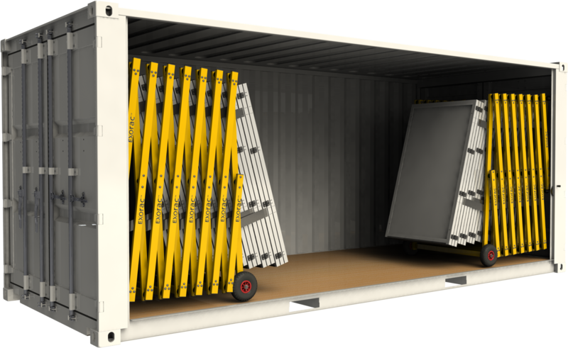 20 foot Double door container, can contain 2x TRYPTIC 8 or 2x TRYPTIC 5
