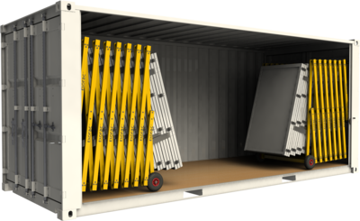20 foot Double door container, can contain 2x TRYPTIC 8 or 2x TRYPTIC 5