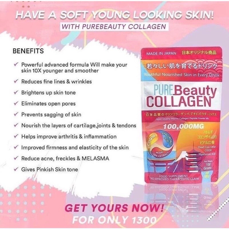 AUTHENTIC Pure Beauty Collagen Powder