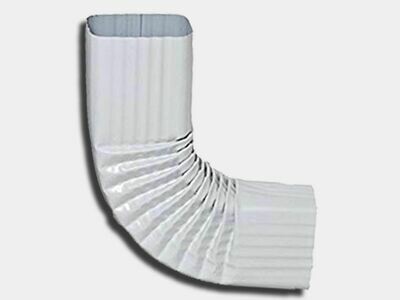 Square Corrugated 0.032" Kynar Aluminum Elbow (B) Style