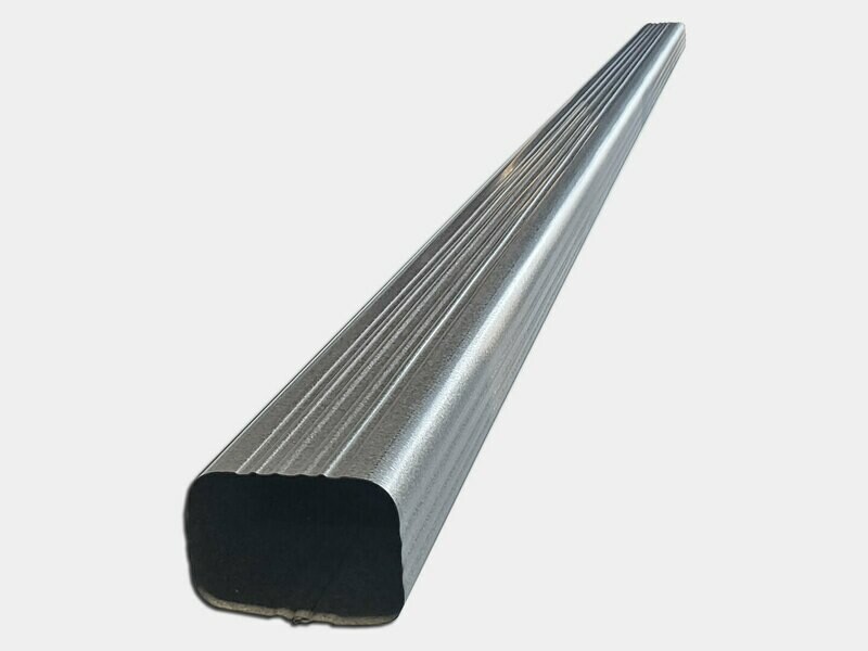 Square Corrugated G90 Galvanized Steel Downspout