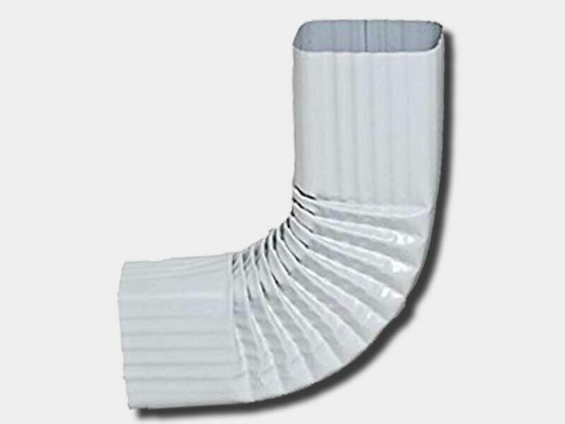 Square Corrugated 0.032" Kynar Aluminum Elbow (B) Style
