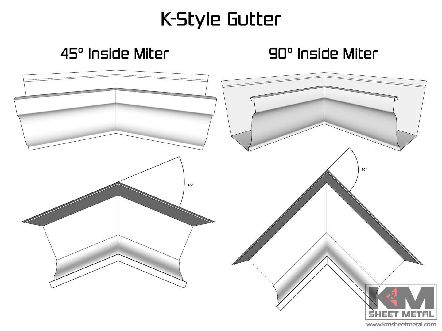 邦楽 gutter K-Style Aluminum 0.027