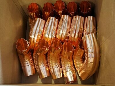 Round Corrugated Copper Elbow