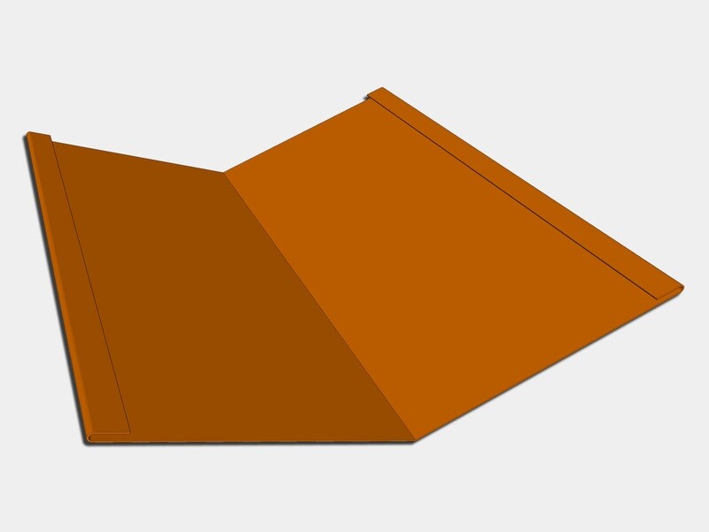 Copper Standard Roof Valley Flashing Copper Standard Roof Valley Flashing