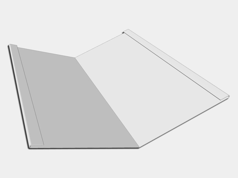 0.032 0.032" Aluminum Kynar Standard Roof Valley Flashing