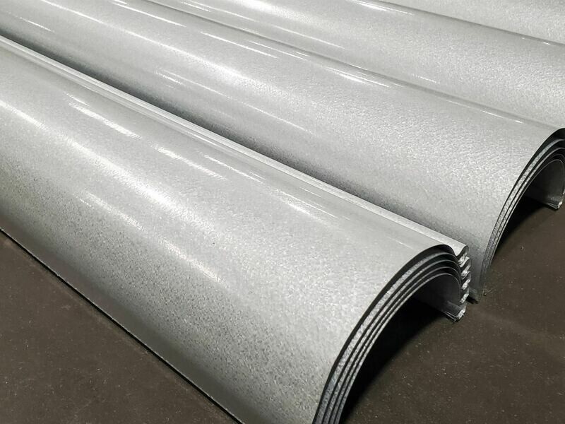Reverse bead galvalume gutters