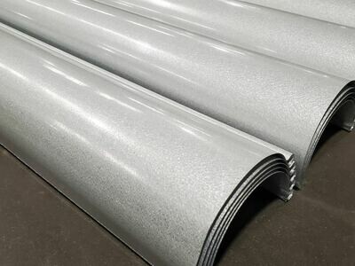 Reverse bead galvalume gutters