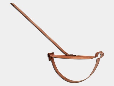 Copper Rival Strap Hanger for Half Round Gutter Copper Rival Strap Hanger for Half Round Gutter