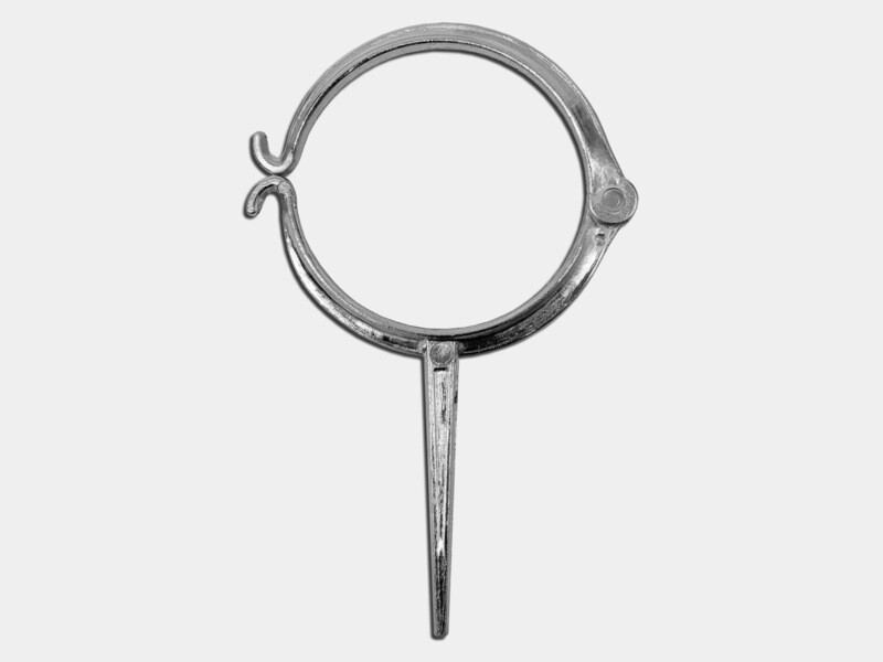 Plain Round Downspout Hook - Cast Zinc