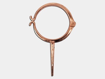 Plain Round Downspout Hook - Copper Coated