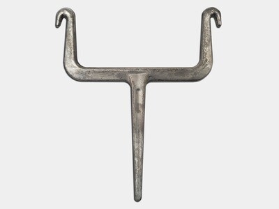 Square Downspout Hook - Tinned Steel