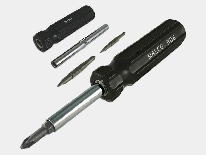 Malco 6 in 1 Reversible Screwdriver