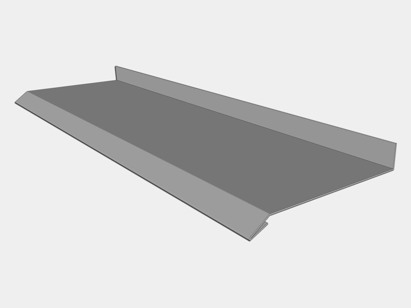 Custom Stainless Steel Masonry Drip Edge with Back