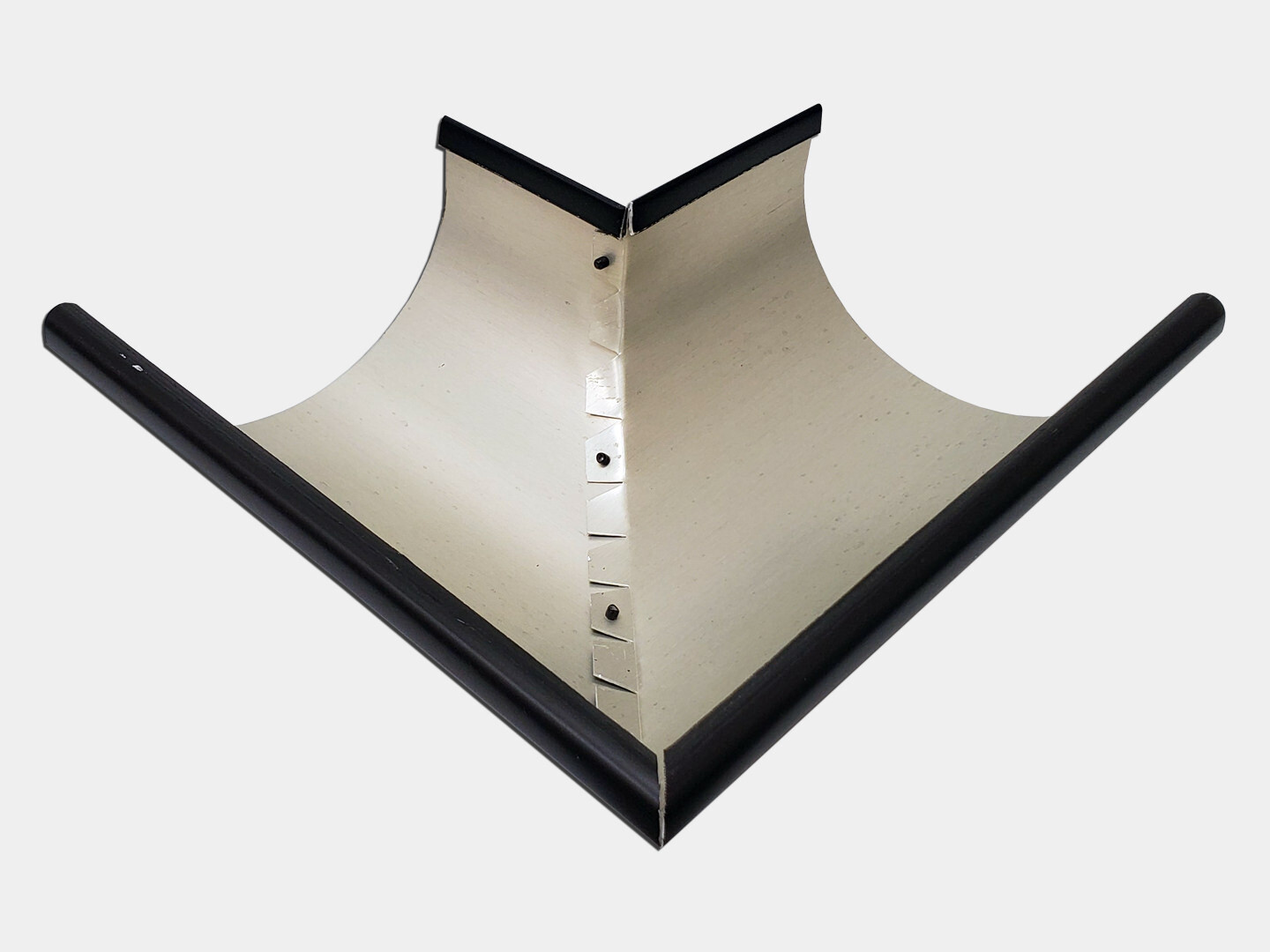 5-Inch Galvanized Half Round Gutter Outside Miter - LOS265 For Seamless Gutter Connections