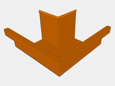 D-Style Residential Box Gutter Miters