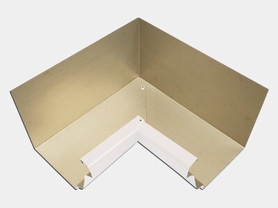 K-Style Aluminum 0.032" Kynar Gutter Inside Miter