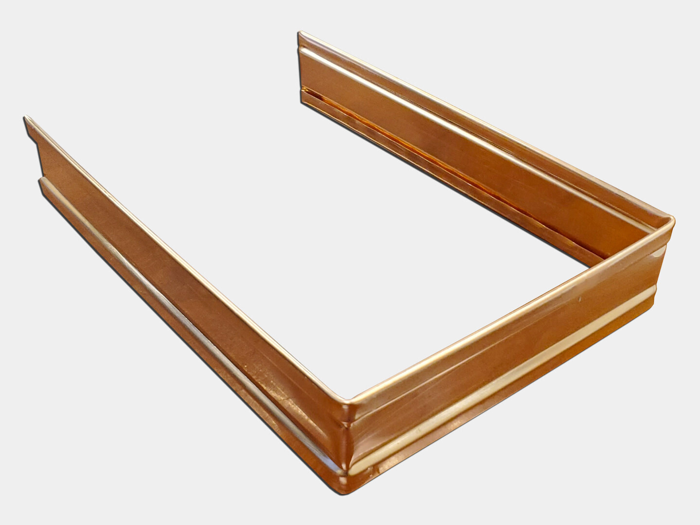 Plain Square Copper Downspout Strap Plain Square Copper Downspout Strap