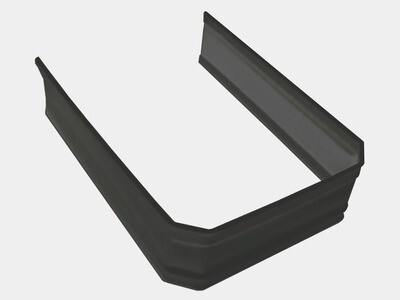 Corrugated Square Kynar Steel Downspout Strap