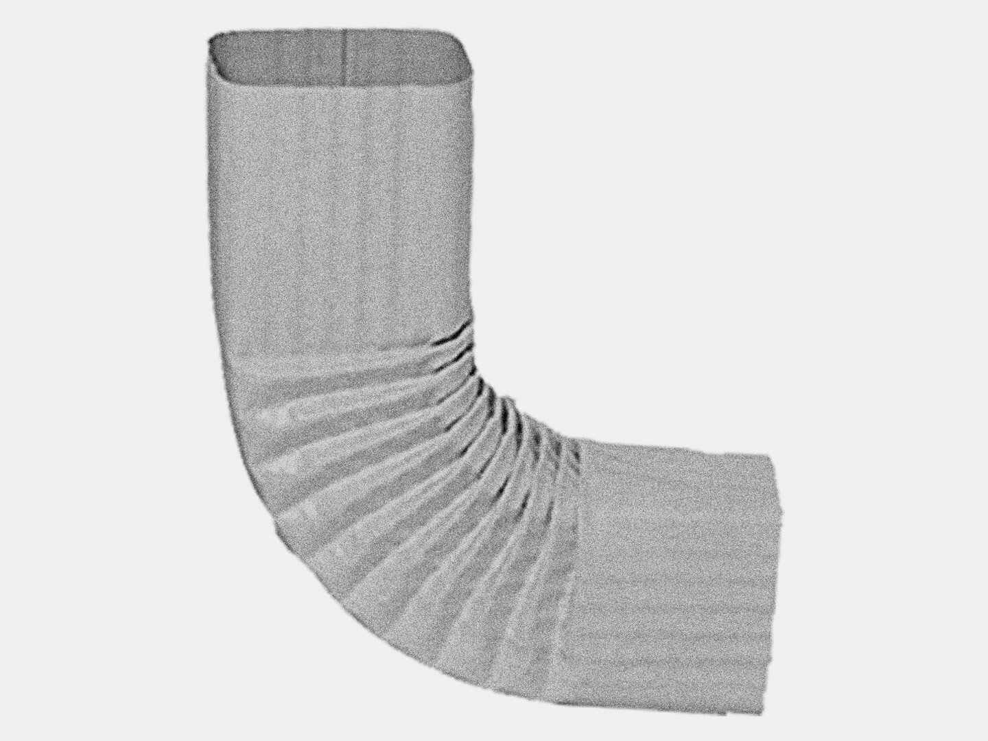 Square Corrugated Galvalume Elbow (B) Style