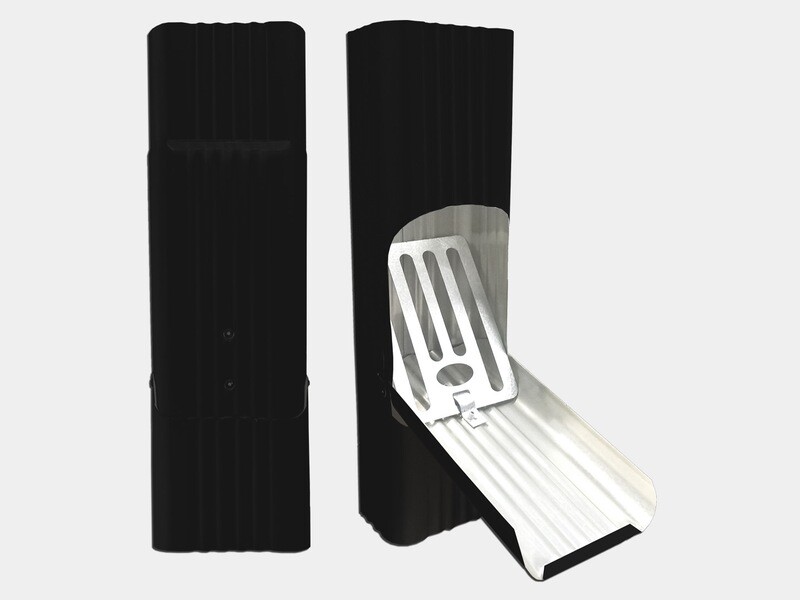 Square Corrugated Steel Downspout Cleanout